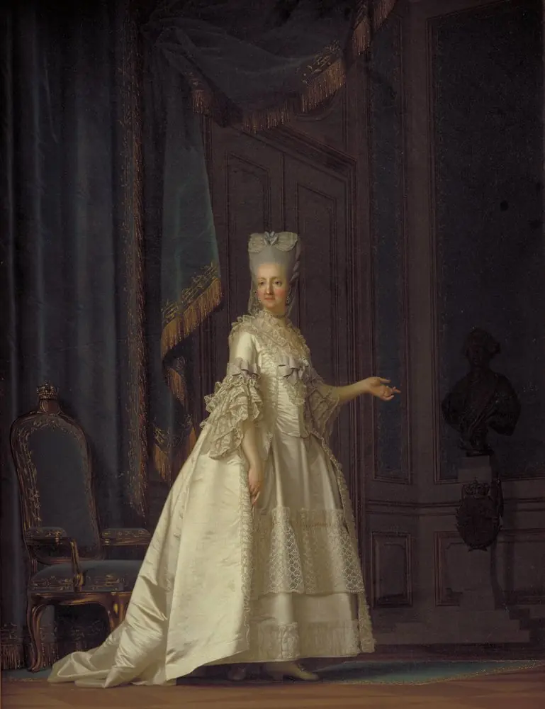 The Dowager Queen Juliane Marie of Denmark, by Vigilius Eriksen