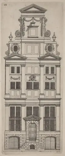 Dutch Facade Elevation: pl. 3, by Vignola