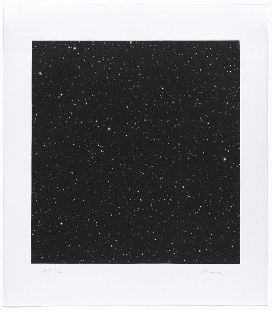 Untitled, by Vija Celmins, ink, 2016