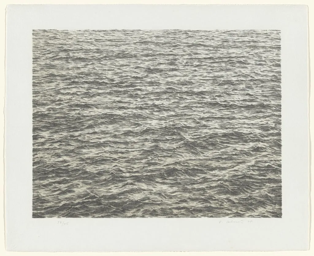 Untitled, by Vija Celmins, ink, 1975
