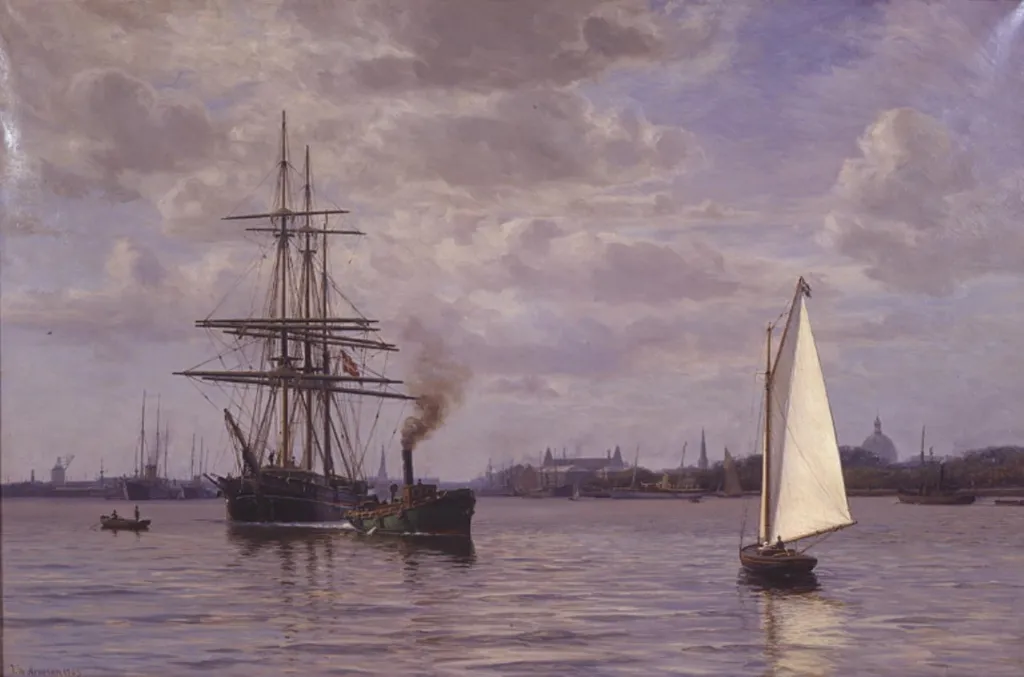 Københavns rhed, by Vilhelm Arnesen, oil, 1905