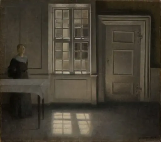 Strandgade, Sunshine, by Vilhelm Hammershøi
