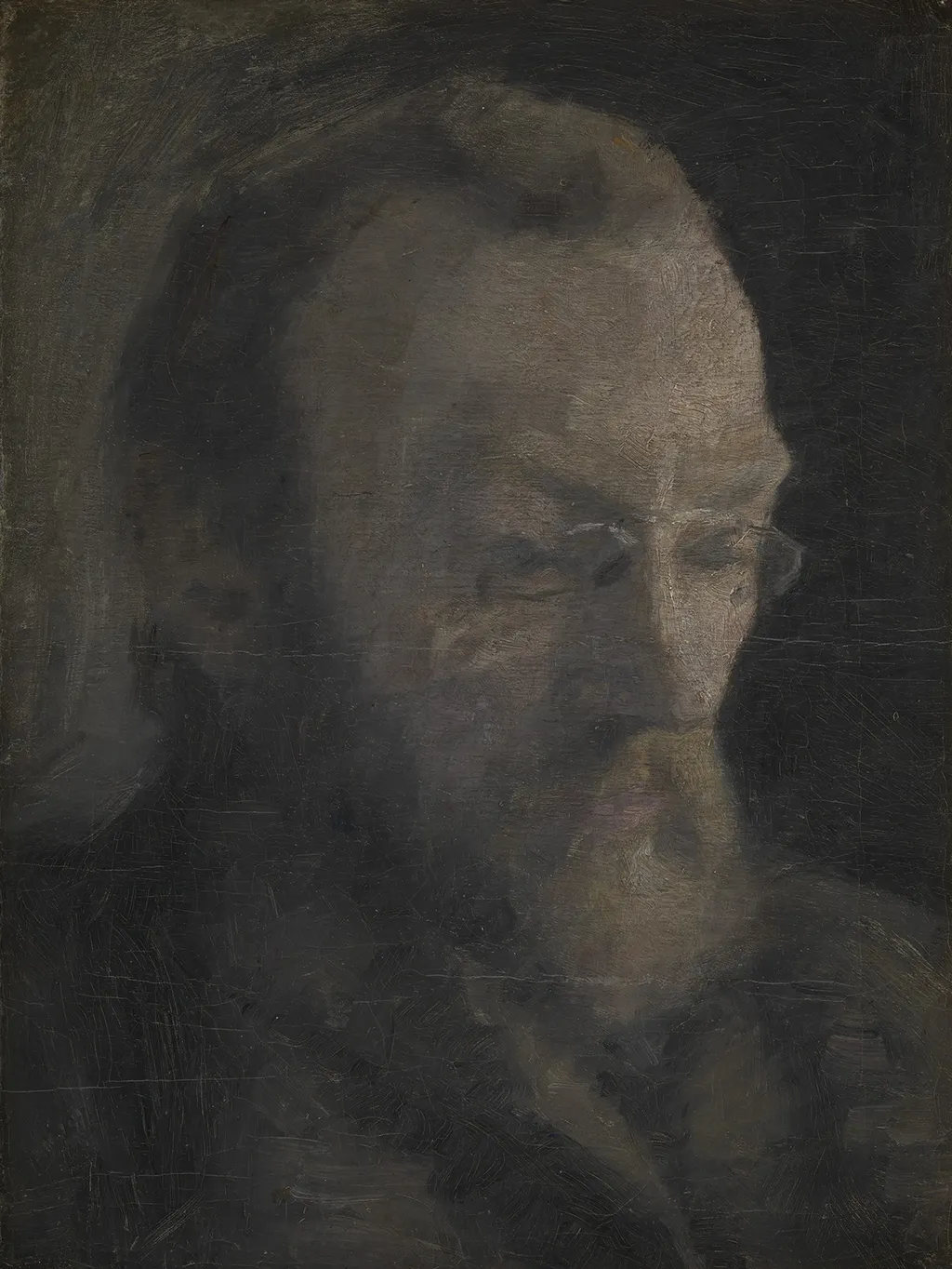 The art historian Karl Madsen, later Director of Statens Museum for Kunst, by Vilhelm Hammershøi, oil, 1896