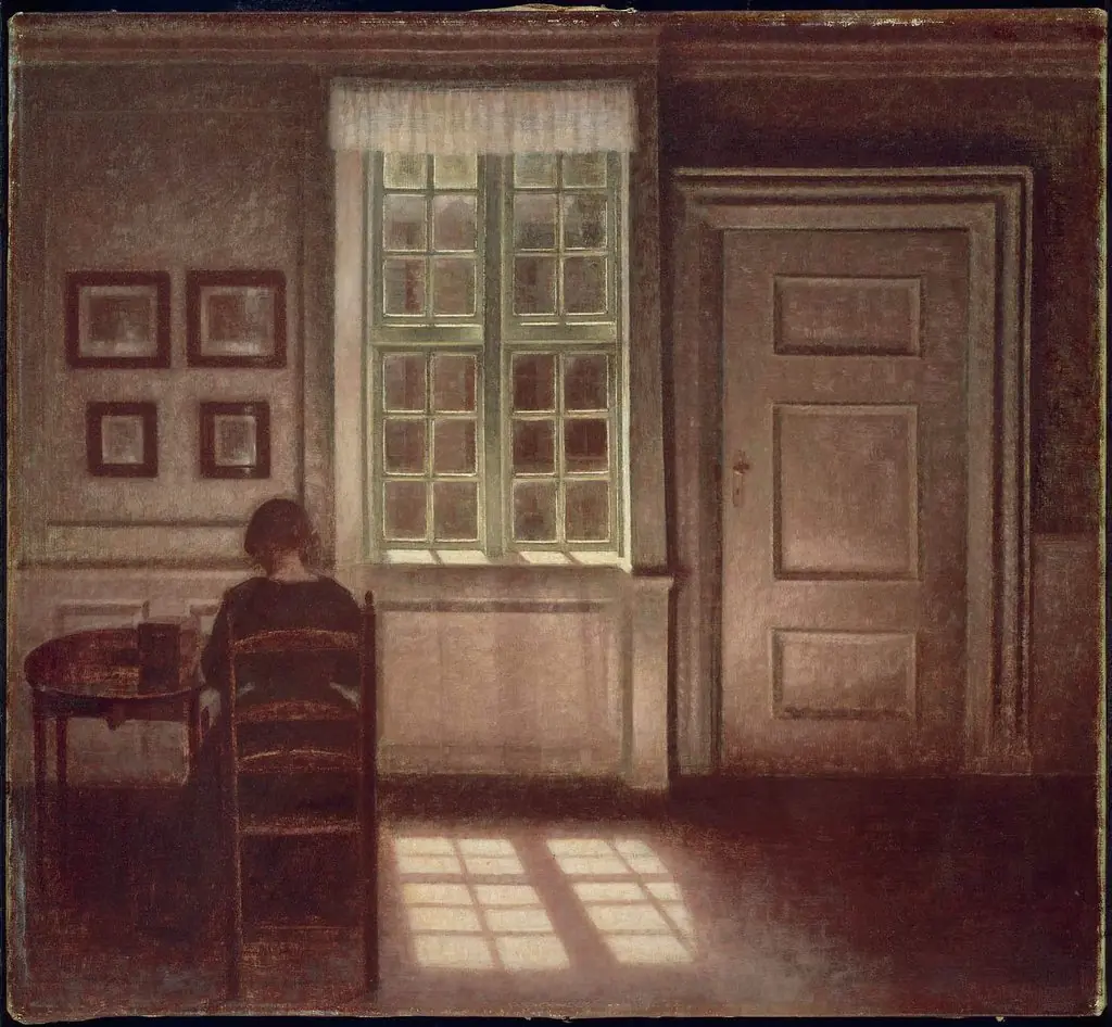 Woman in an Interior, by Vilhelm Hammershøi
