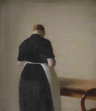Woman seen from the Back, by Vilhelm Hammershøi, 1894