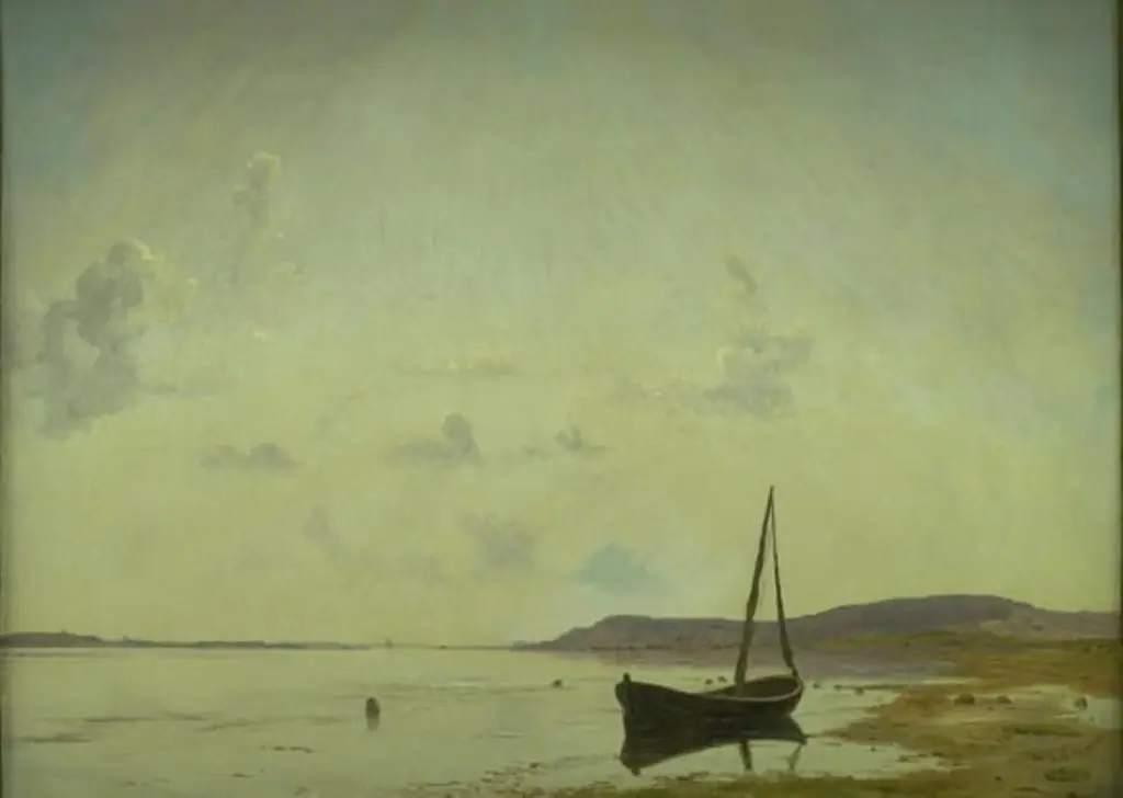 A Stretch of Coast near Frederiksund. Sketch, by Vilhelm Kyhn