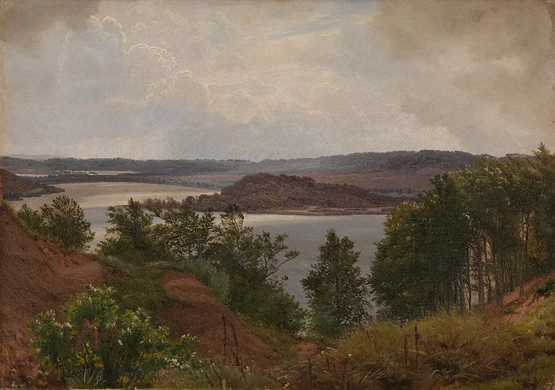 The Lakes at Laven near Silkeborg, by Vilhelm Kyhn, oil, 1875