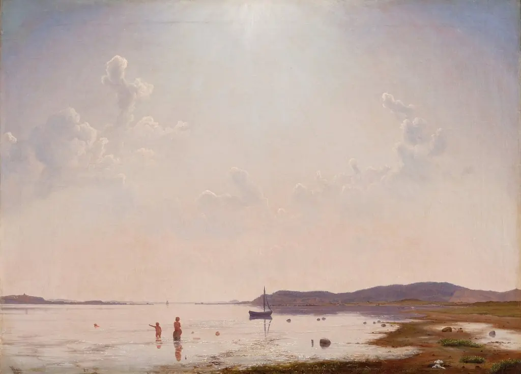View of Roskilde Fjord near Frederikssund, Zealand, by Vilhelm Kyhn