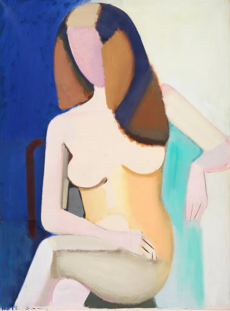 Seated Female Nude, by Vilhelm Lundstrøm