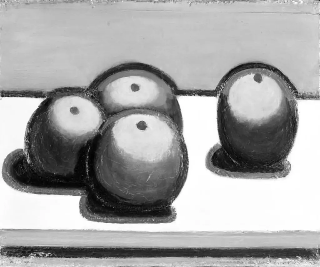Still Life with Four Apples, by Vilhelm Lundstrøm