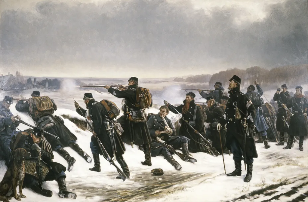 On Outpost Duty, by Vilhelm Rosenstand, oil, 1898