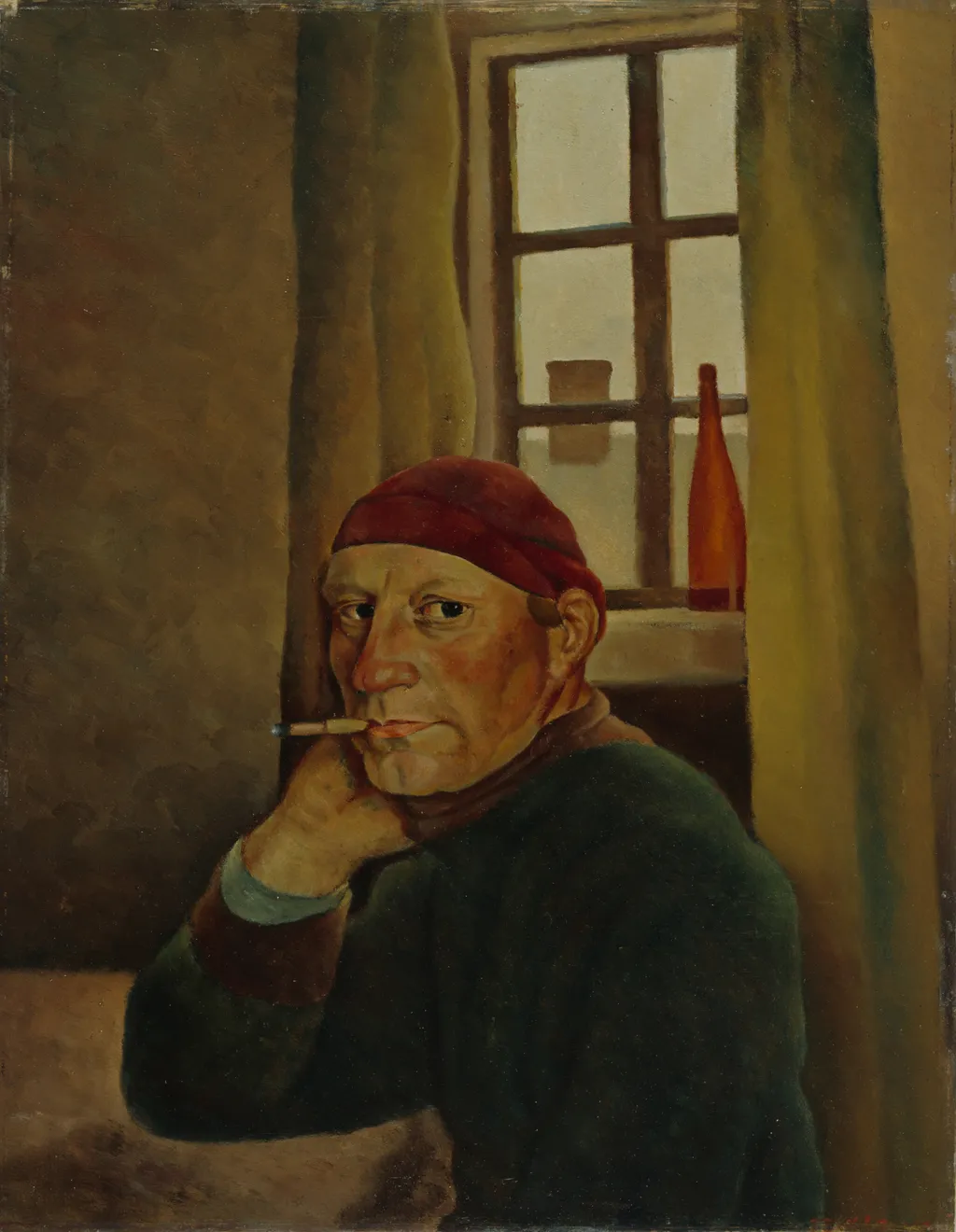 Self-Portrait, by Vilho Lampi, oil, 1933