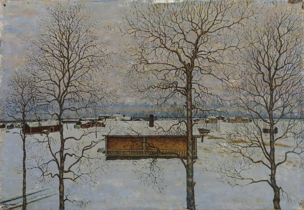 Talvinen näköala, by Vilho Lampi, unspecified