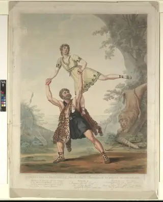 M. Deshayes et M. d'Egville, dans le Ballet Pantomime d'Achille et Deidamie