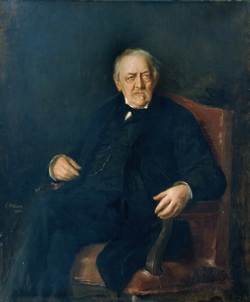 The Poet Eduard von Bauernfeld, by Vilma Lwoff-Parlaghy