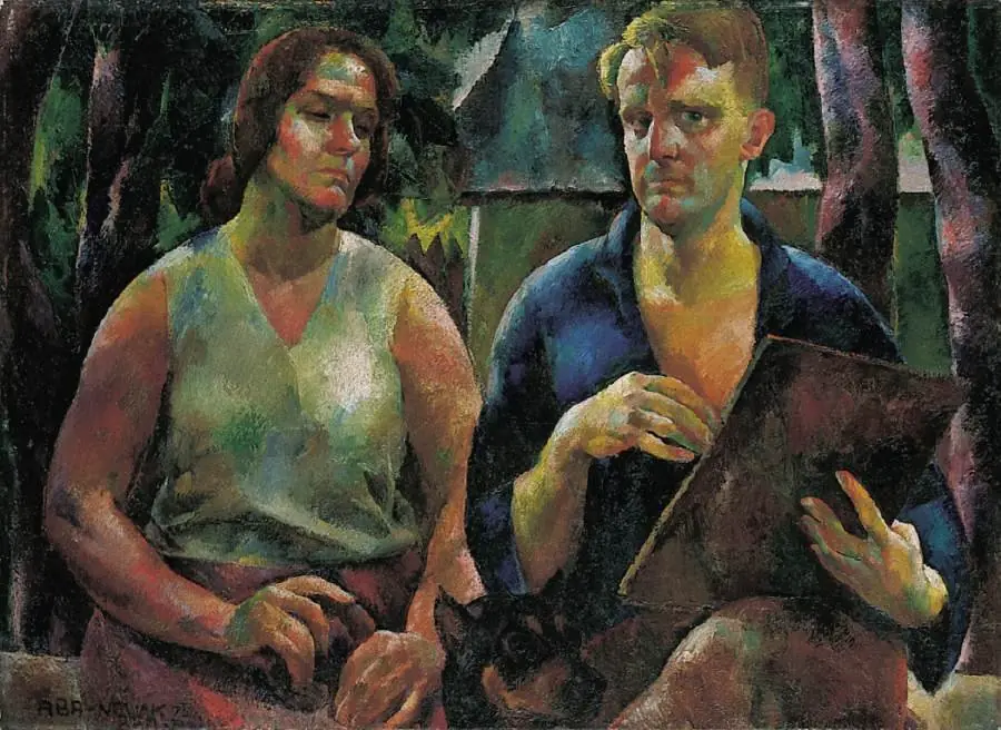 Double Portrait (The Artist and his Wife), by Vilmos Aba-Novák