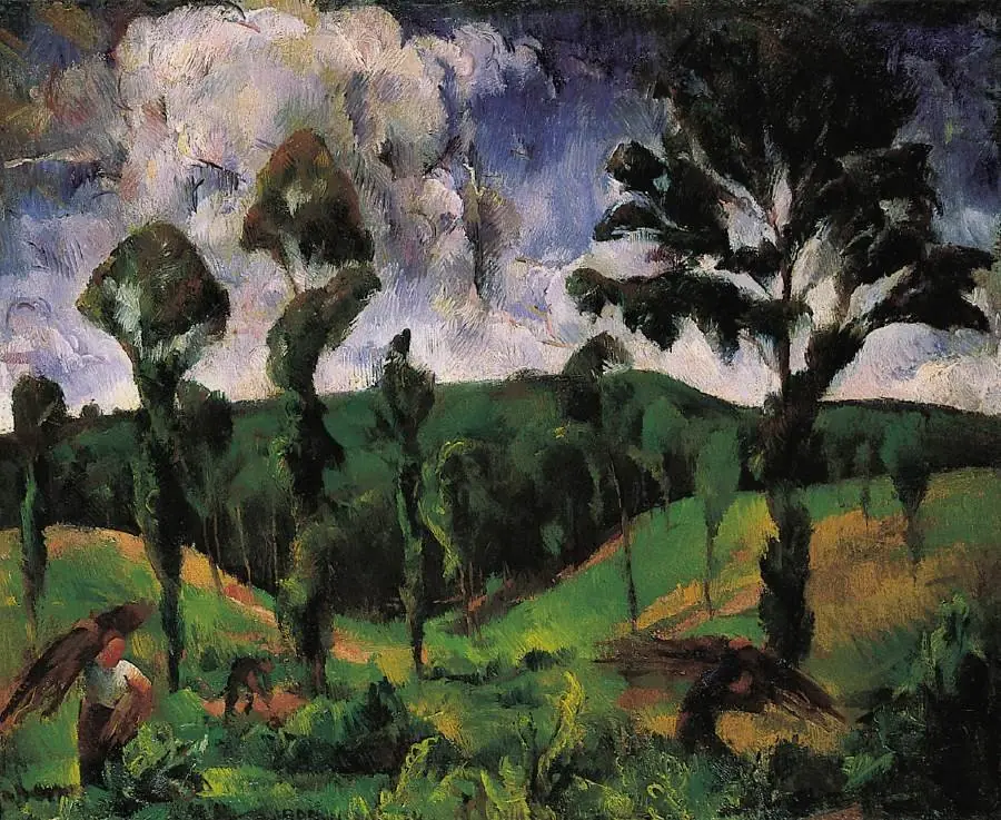 Fetching Wood, by Vilmos Aba-Novák