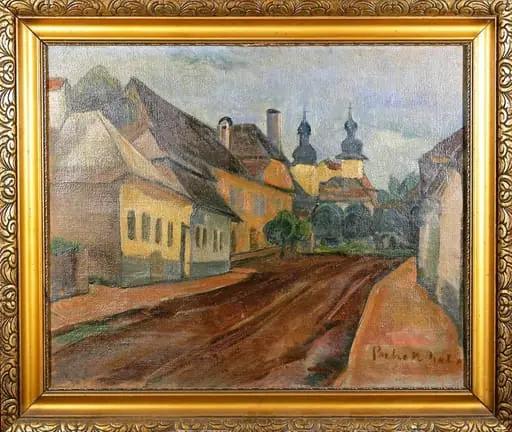 Peisaj din Baia Mare, by Vilmos Perlrott-Csaba