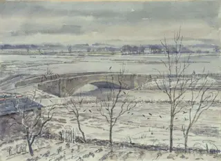 Floods at Pulborough, Sussex