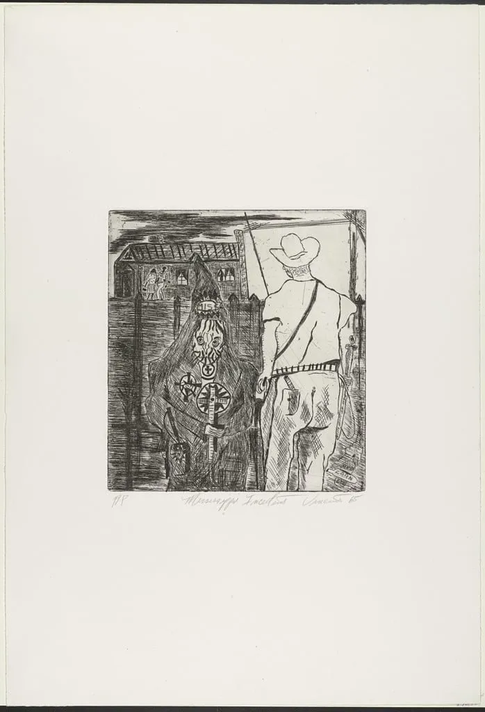 Untitled, by Vincent Smith, ink, 1965
