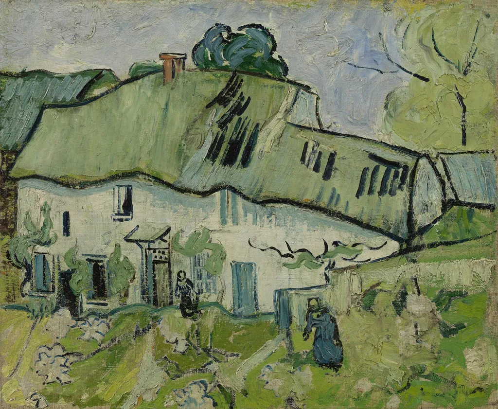 Farmhouse, by Vincent van Gogh, oil
