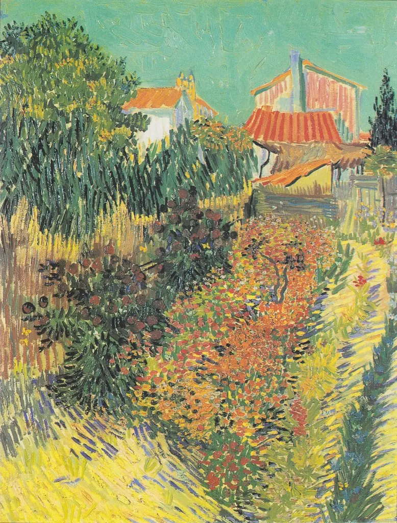 Garden Behind a House, by Vincent van Gogh