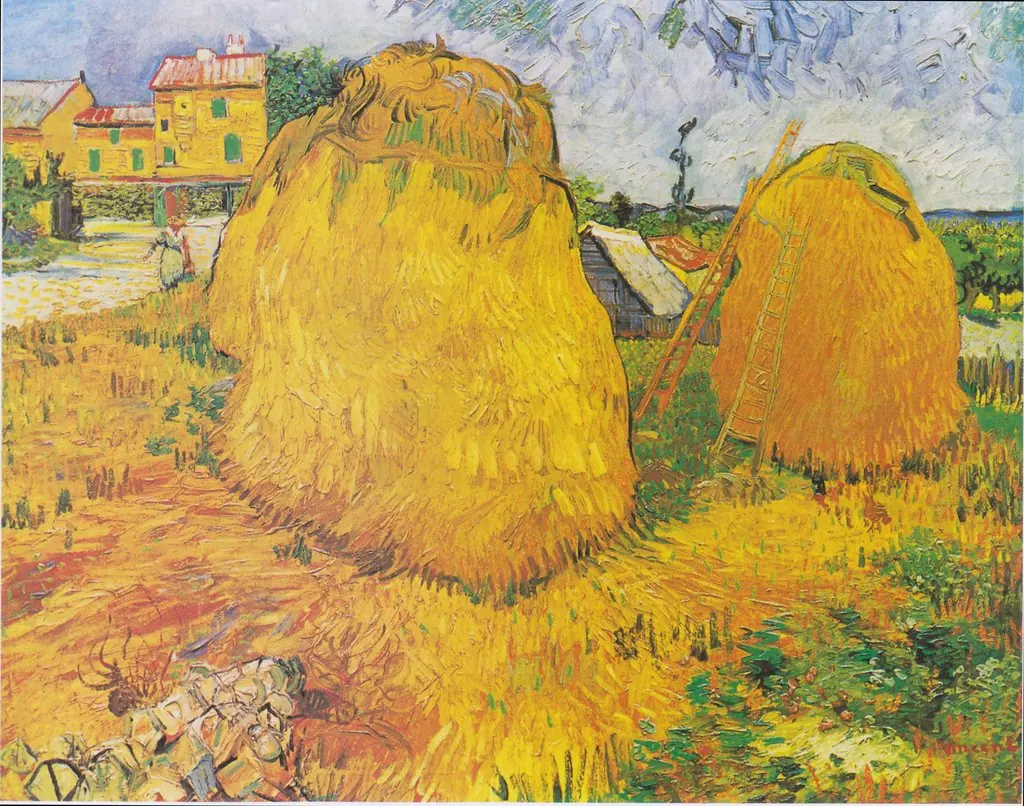 Haystacks in Provence, by Vincent van Gogh