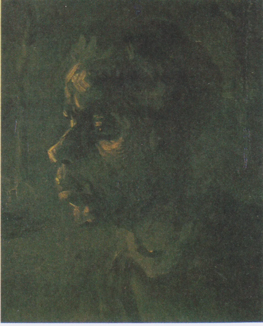 Head of a Peasant Woman, by Vincent van Gogh, oil, 1885
