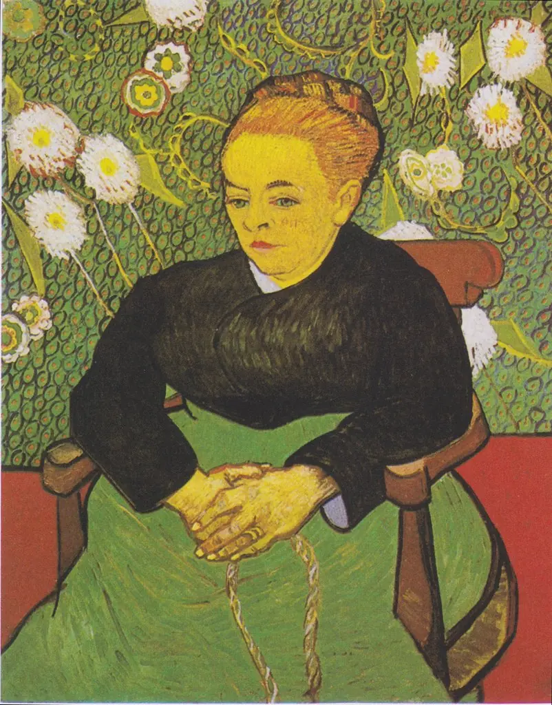 Lullaby: Madame Augustine Roulin Rocking a Cradle (La Berceuse), by Vincent van Gogh