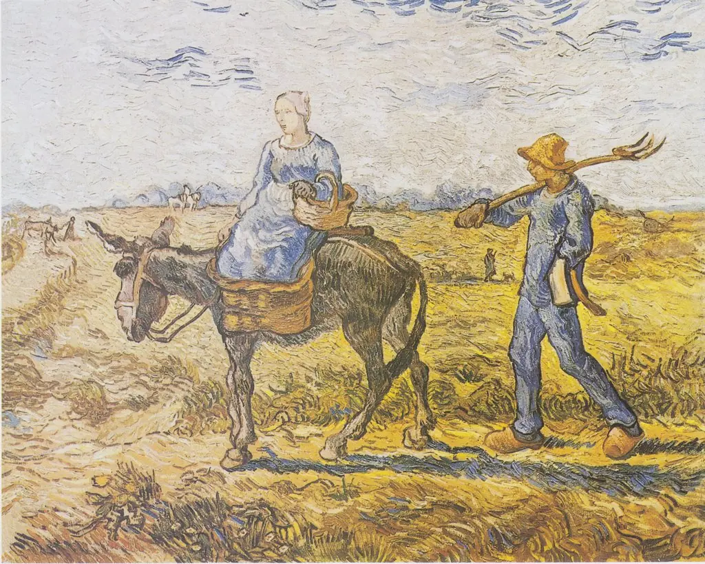 Morning. Going to Work (after Millet ), by Vincent van Gogh