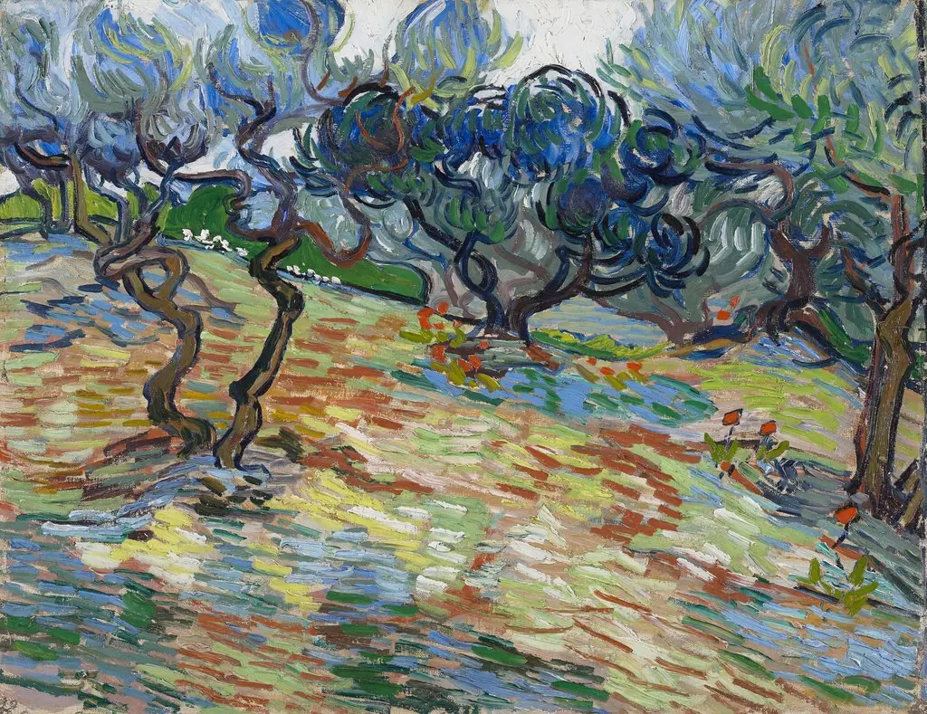 Olive trees, by Vincent van Gogh