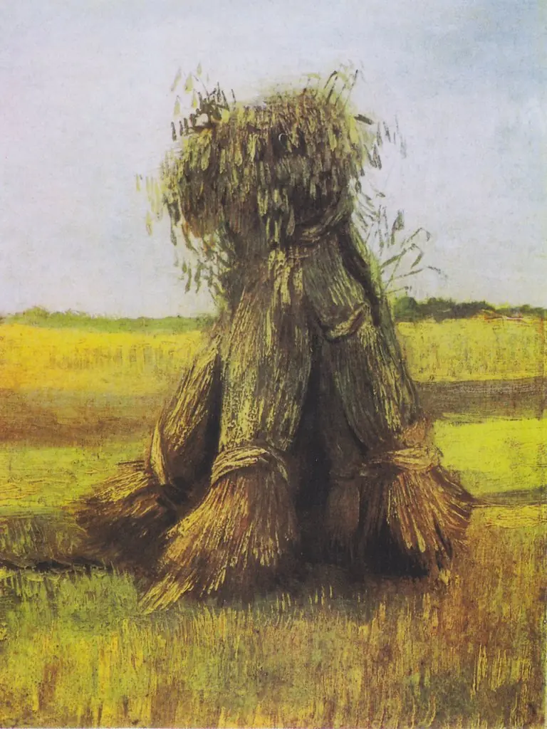 Sheaves of Wheat in a Field, by Vincent van Gogh