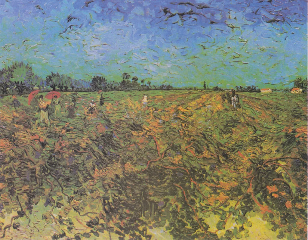 The green vineyard, by Vincent van Gogh, oil, 1888
