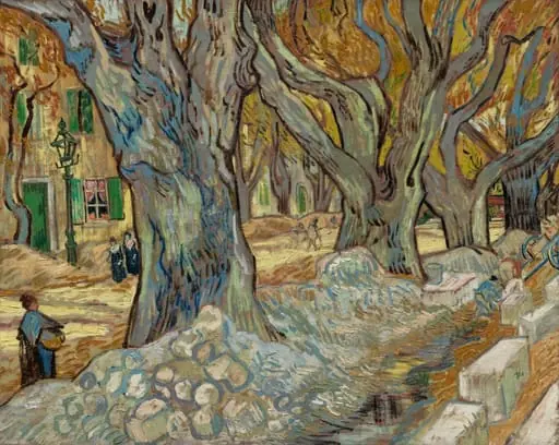 The Large Plane Trees (Road Menders at Saint-Rémy), by Vincent van Gogh