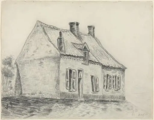 The Magrot House, Cuesmes, by Vincent van Gogh