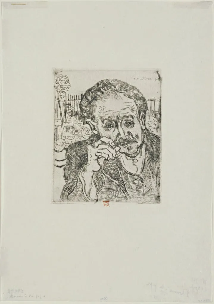 Untitled, by Vincent van Gogh, ink, 1890