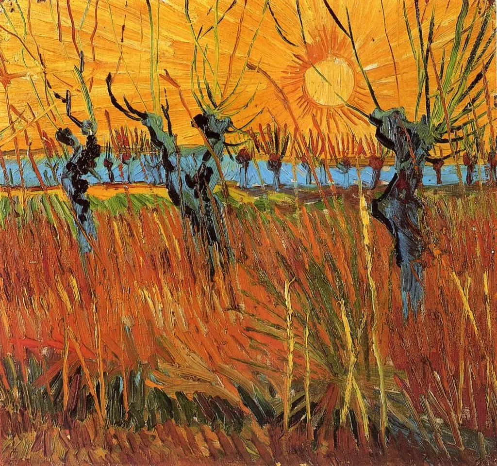 Willows at Sunset, by Vincent van Gogh