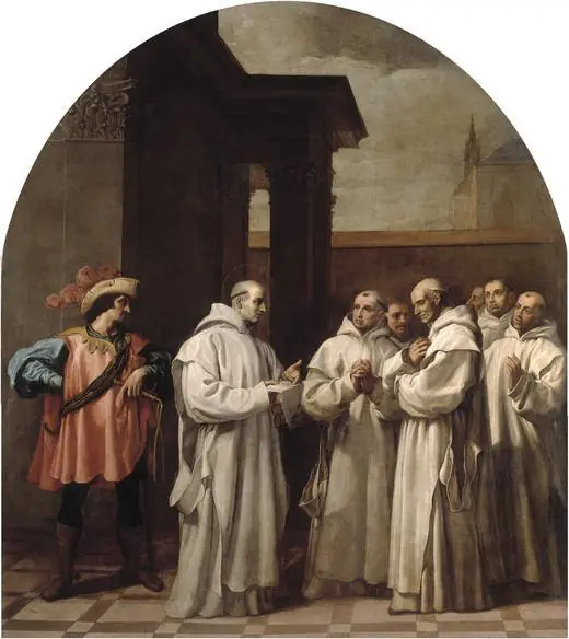 Pope Urban II Calls Saint Bruno to Rome, by Vincenzo Carducci