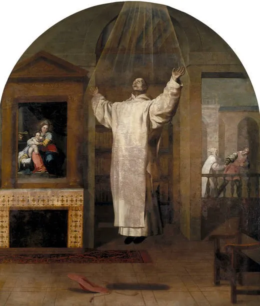 The Extasis of Jean Birelle, by Vincenzo Carducci, oil, 1626