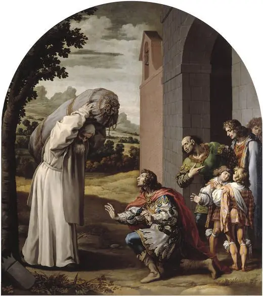 The Humility of Count William II of Nevers, by Vincenzo Carducci, 1632