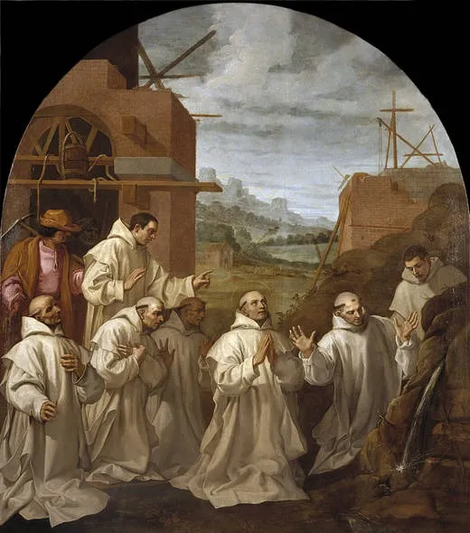 The Miracle of the Spring, by Vincenzo Carducci, oil, 1626