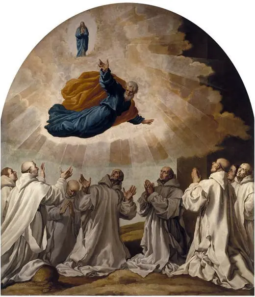 The Virgin Mary and Saint Peter Appear to the First Carthusians, by Vincenzo Carducci