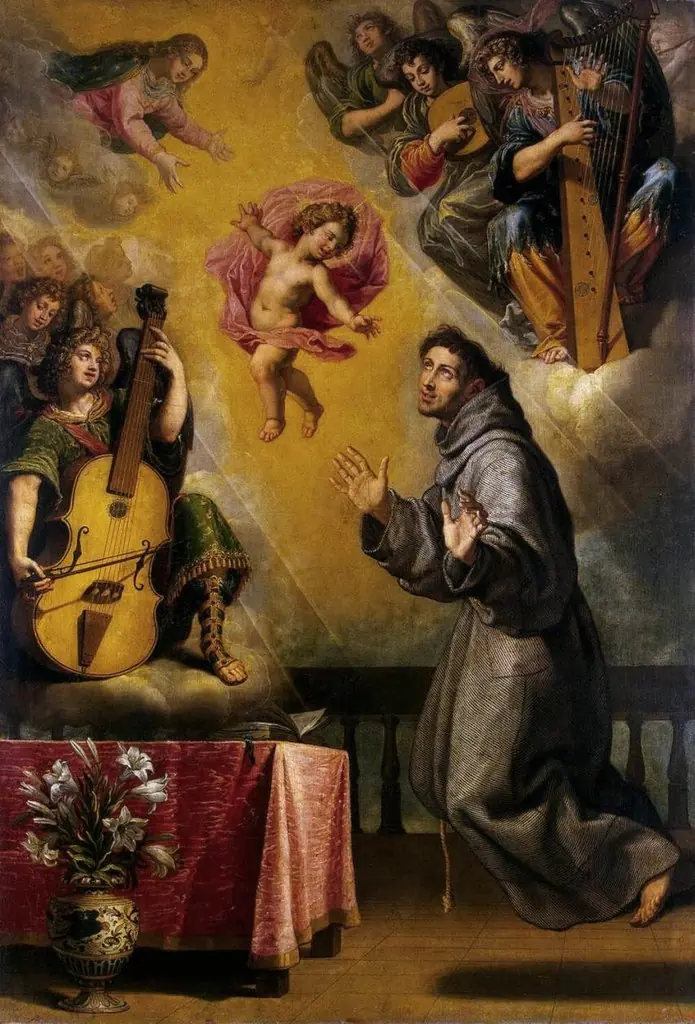 Vision of St Antony of Padua, by Vincenzo Carducci