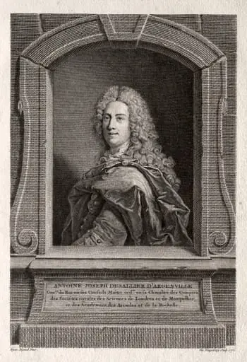 Portrait of Antoine Joseph de Sallier d'Argenville, by Vincenzo Vangelisti