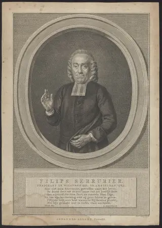 Portrait of Filips Serrurier, by Vinkeles Reinier
