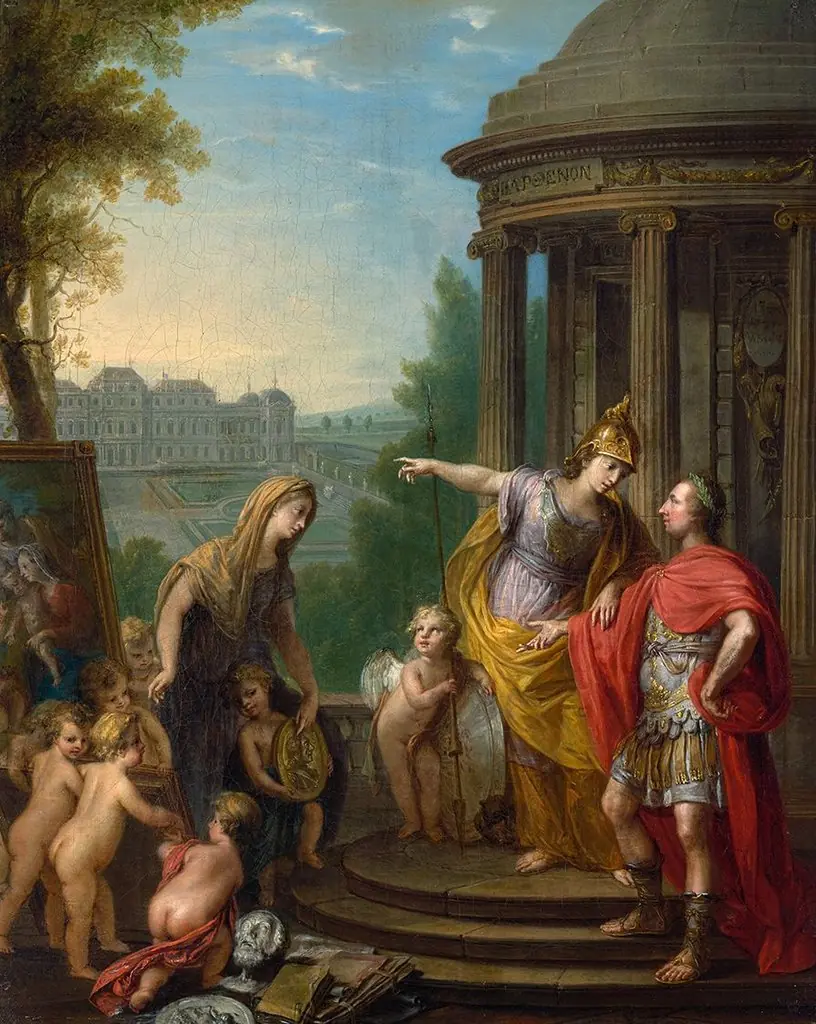 Allegory of the Transfer of the Imperial Gallery to the Belvedere, by Vinzenz Fischer