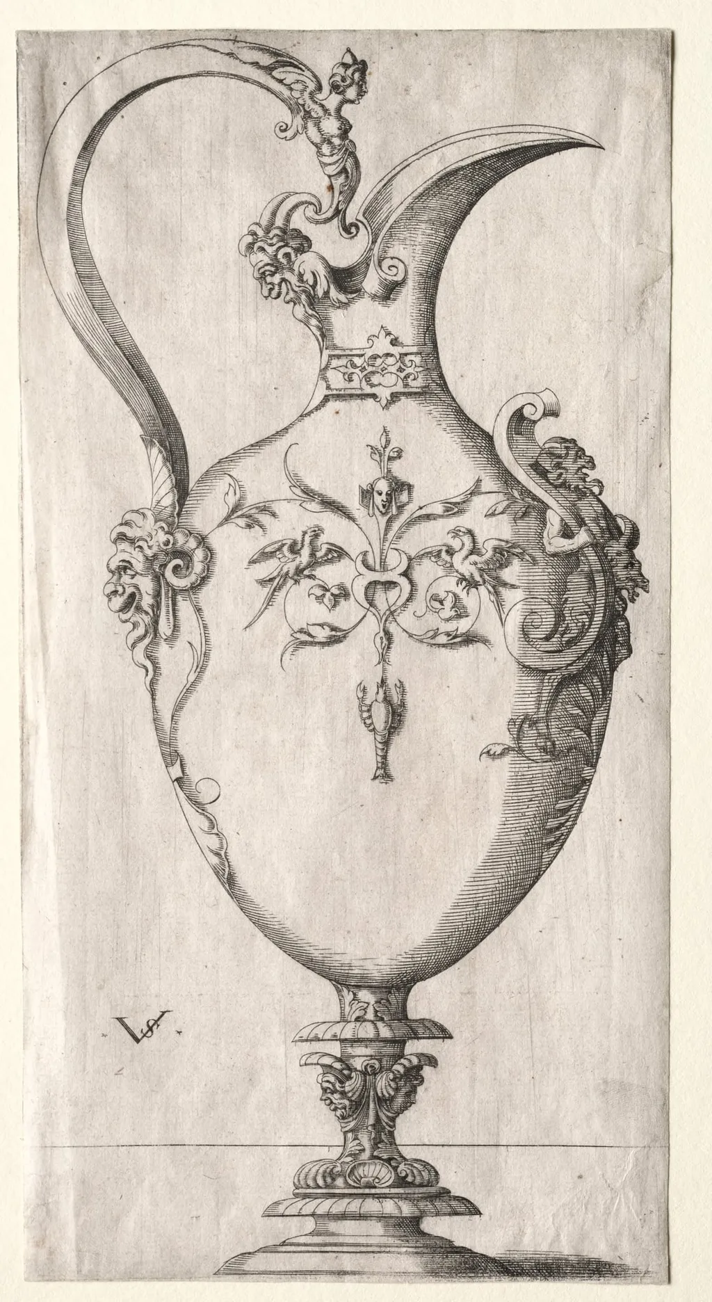 Design for a Ewer, by Virgil Solis, 1546