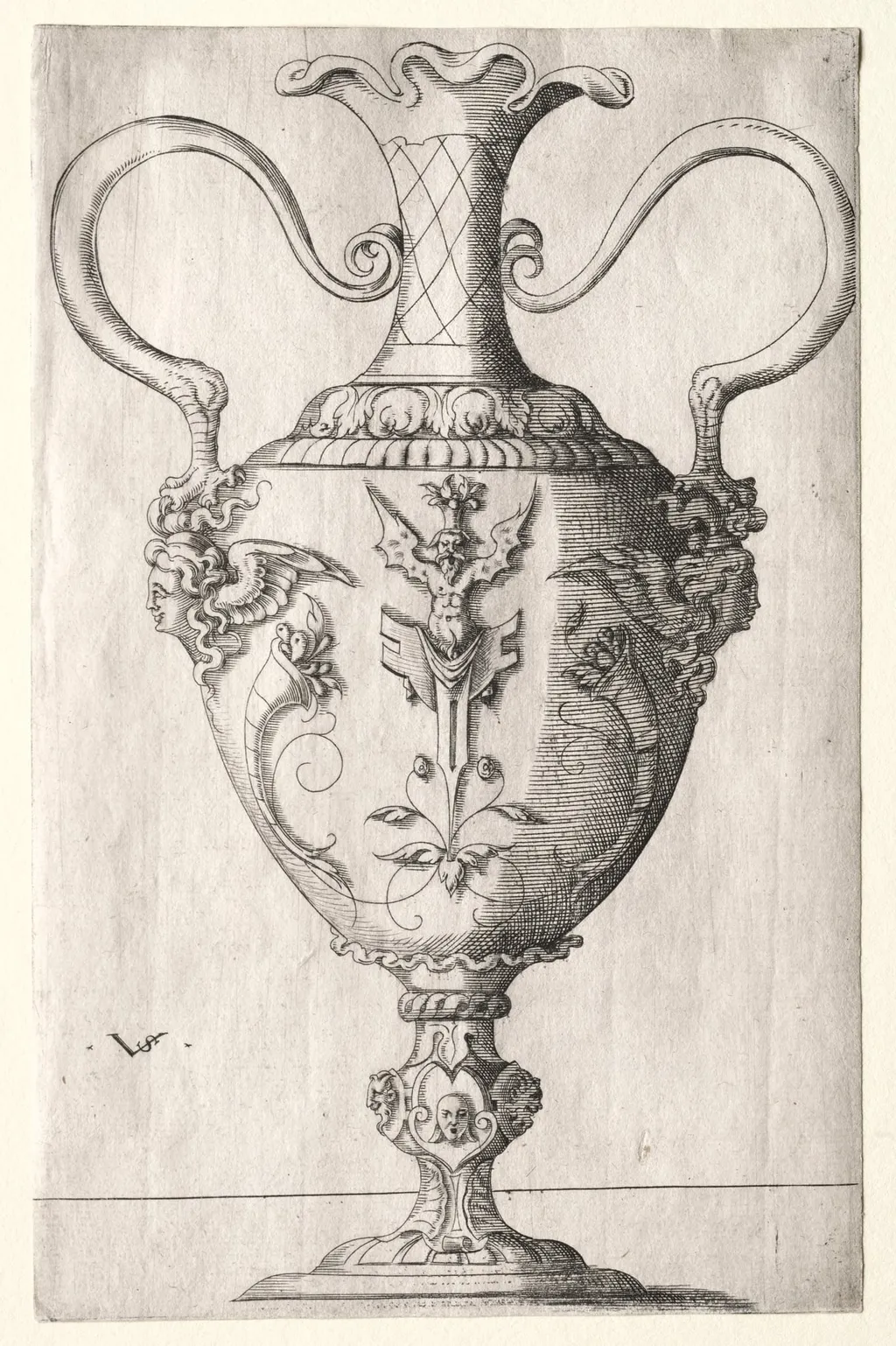 Design for a Vase, by Virgil Solis, 1504