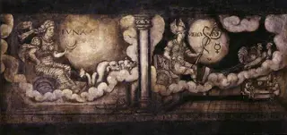Luna and Mercury (from Stodmarsh Court, Kent), by Virgil Solis