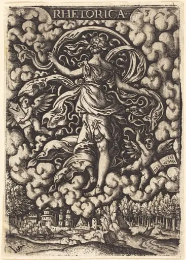 Rhetorica (Rhetoric), by Virgil Solis